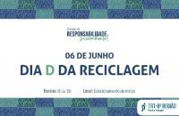 Arte informativa do Dia D do descarte de resíduos sólidos no TRT8