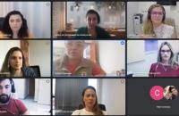 Captura de tela da roda de conversa sobre aleitamento materno e responsabilidade social