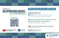 Arte de divulgação da Abertura da Semana Socioambiental