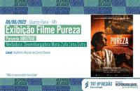 Arte de divulgação da exibição do filme Pureza