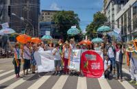 Foto de integrantes do Programa de Combate ao Trabalho Infantil e de Estímulo à Aprendizagem no Arraial do Pavulagem 