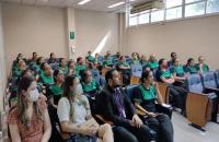 Foto da capacitação com os tercerizados 