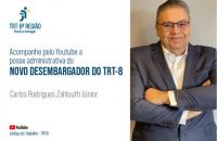 Imagem de divulgação da posse do novo desembargador 