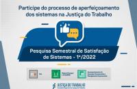 Identidade visual da pesquisa de satisfação dos Sistemas. 