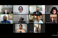 Captura de tela do webinário 