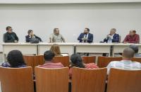 Fotografia da primeira de reunião de conciliação