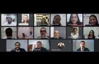 Imagem da tela da audiência de conciliação realizada de forma virtual pela VT de Xinguara