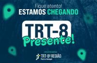 Arte ilustrativa da Campanha TRT-8 Presente