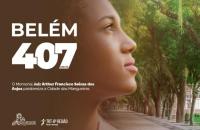 Arte de celebração aos 407 anos de Belém.