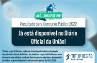 Arte ilustrativa do resultado final do Concurso Público do TRT-8