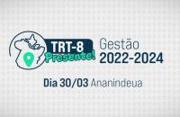 Arte com fundo claro e diversos grafismos cinzas ao fundo.