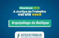 Arte com fundo azul. 