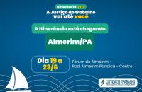 Arte com fundo azul.