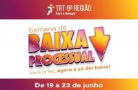 Arte gráfica da Semana da Baixa Processual