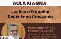 Arte gráfica na cor marrom com a imagem de um homem branco de cabelos grisalhos
