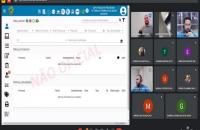 Captura de tela da sala de reuniões do google onde foram realizadas as aulas.