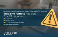 Arte gráfica nas cores azul e amarela que falam sobre o trabalho remoto