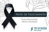 Arte com fundo branco. Ao lado esquerdo, um laço preto. Ao lado direito, o texto "Toda despedida deixa saudade" em caixa alta 