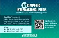 #ParaTodosVerem: Arte gráfica nas cores azul, verde e letras brancas. No topo, a logo da Justiça do Trabalho.
