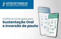 ParaTodosVerem: Arte gráfica com fundo branco, na parte superior esquerda, está a logomarca da Justiça do Trabalho. Abaixo, o te