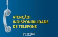 Indisponibilidade de telefone