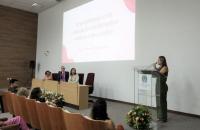 Foto da cerimônia de abertura do curso do programa de empregabilidade e diversidade, no auditório da EJUD8, em Belém.