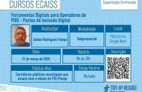 arte gráfica com as informações da palestra