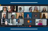 Print de tela, durante aula telepresencial via google meet.
