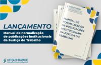 #ParaTodosVerem: Arte gráfica nas cores cinza e azul. No lado direito, o texto: Lançamento Manual de normalização de publicações