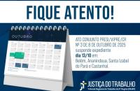 #ParaTodosVerem: Arte gráfica com fundo azul escuro. No topo, a frase "Fique atento" em letras garrafais na cor azul. Abaixo, um