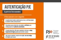 Arte gráfica com informações contidas no texto sobre acesso ao PJe