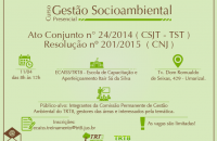 Imagem com temas, data e endereço de realização do curso.