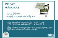 ECAISS abre inscrições para Curso PJe - Módulo Advogados