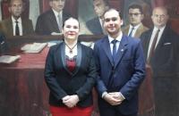 Desembargadora Presidente do TRT8 e o novo Assessor Chefe do cerimonial da instituição.