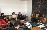 Presidente do TRT8 em reunião com representantes da Unama 