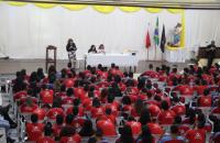 Seminário realizado no auditório da Escola Salesiana do Trabalho