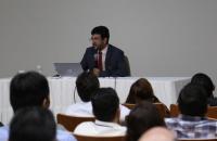 Palestra Funpresp no auditório da Ejud