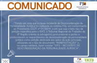 foto com mensagem para os usuários sobre o PJe, em tons de azul.