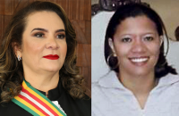 presidente do trt8 ao lado da mestra Aline Fonseca.