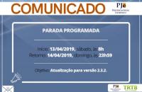 Comunicado de Data e Hora 