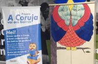 Armário do TRT8 com o desenho de uma coruja