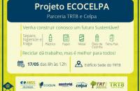 Arte do Projeto Ecocelpa com imagens de embalagens recicláveis