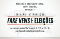 Arte do TSE do Seminário Internacional Fake News e Eleições