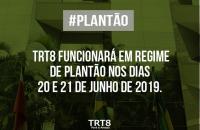 Arte verde informando os pontos facultativos no dia 20 de junho