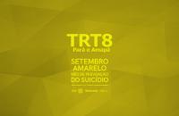 Arte com o texto SETEMBRO AMARELO MÊS DE PREVENÇÃO DO SUICÍDIO