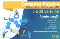 Arte em azul com informações sobre a consulta pública