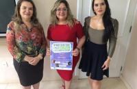 Foto: Da esquerda para a direita, Presidente do TRT8  Pastora Leal, Juíza do TRE Luzimara Costa e servidora do TRE Ingrid Brito.