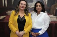 Foto: Presidente do TRT8 Pastora Leal e Juíza Elinay Melo.