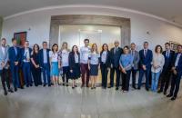 Foto: Governador , desembargadora, juíza e representantes de órgãos estatais que participarão da II Marcha.