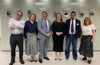 Foto: desembargadores que foram diretores da Ejud, presidente do TRt8 e diretor atual da escola.